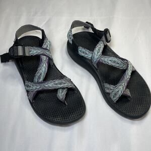 Chaco Z/2 Classic Hiking Sandal Toe Loop Strap Women Sz 9 Purple Blue Waterproof